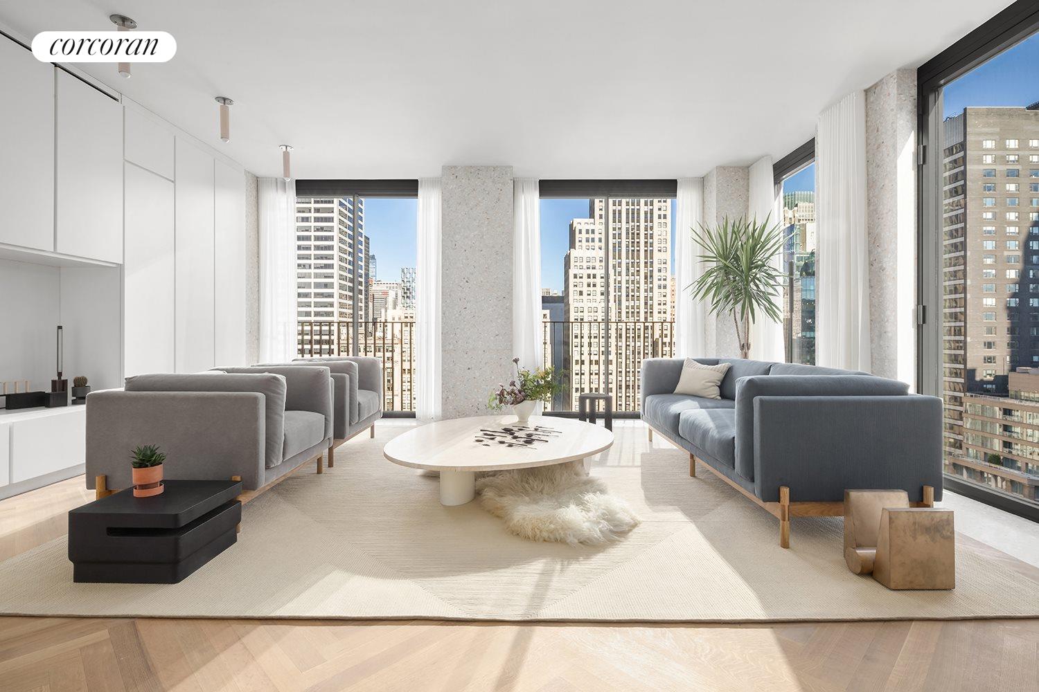 New York City Real Estate | View 16 West 40th Street, 27B | 2 Beds, 2 Baths | View 1