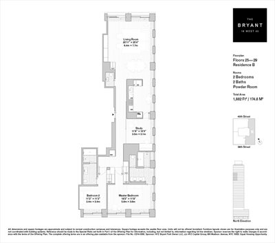 New York City Real Estate | View 16 West 40th Street, 27B | Floorplan | View 14