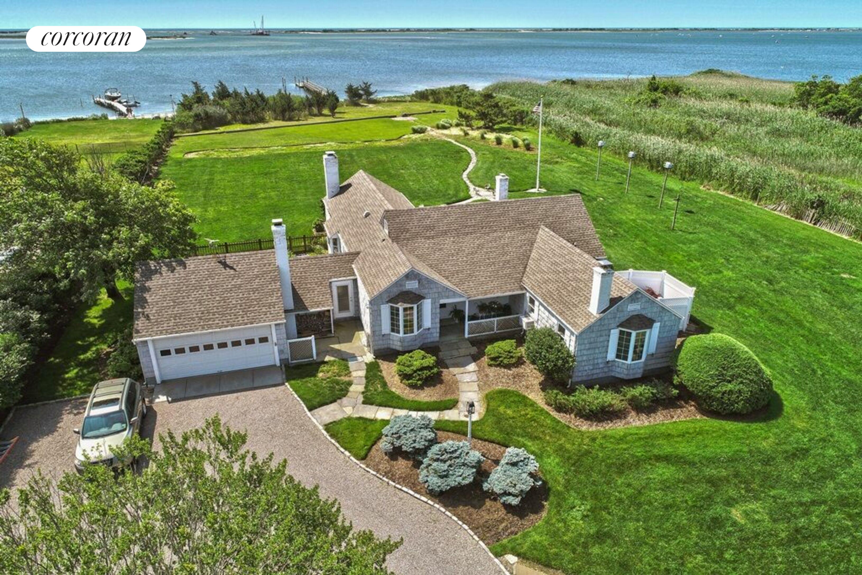 Corcoran Bayfront Shingled Cottage East Moriches Real Estate
