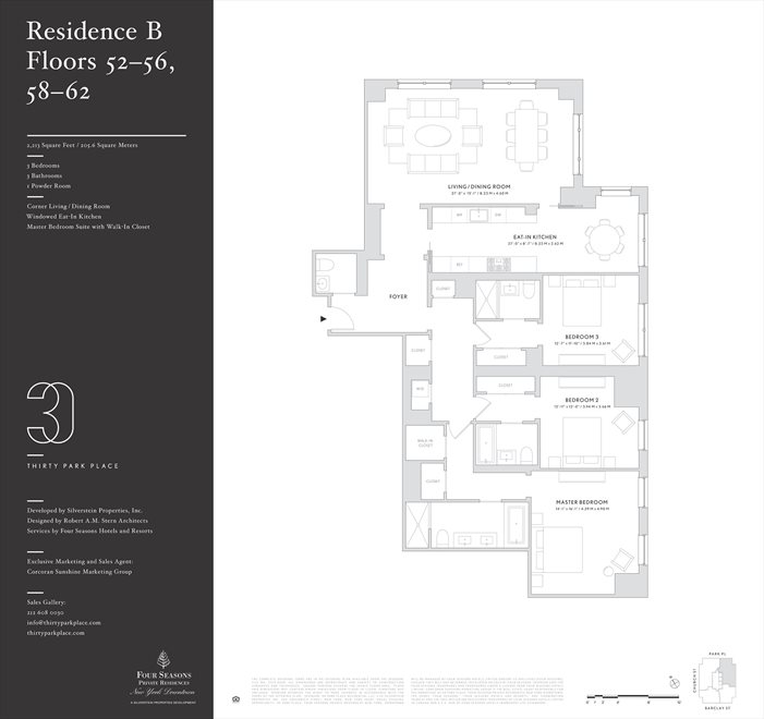 30 Park Place 62 B Tri Be Ca Nyc Real Estate Corcoran