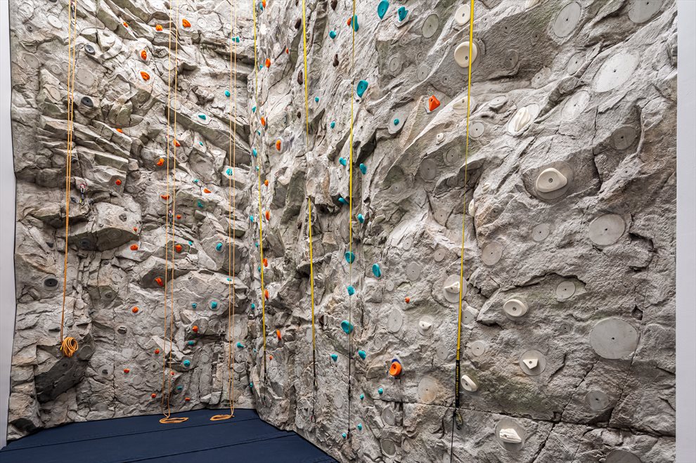 Two Waterline Square Apartment Building | View 30 Riverside Blvd | 30-Foot Rock Climbing Wall
