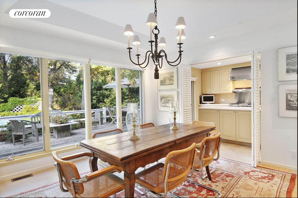 New York City Real Estate | View  | Dining room overlooking back yard | View 10