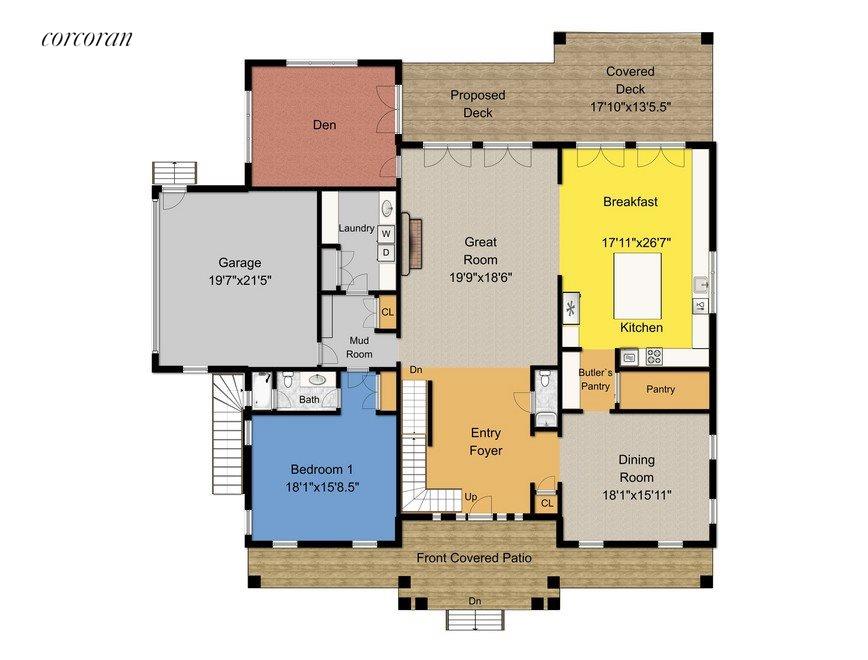 New York City Real Estate | View  | Floor Plans - First Floor | View 3