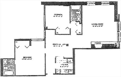 New York City Real Estate | View 205 East 22nd Street, 6K | Floorplan