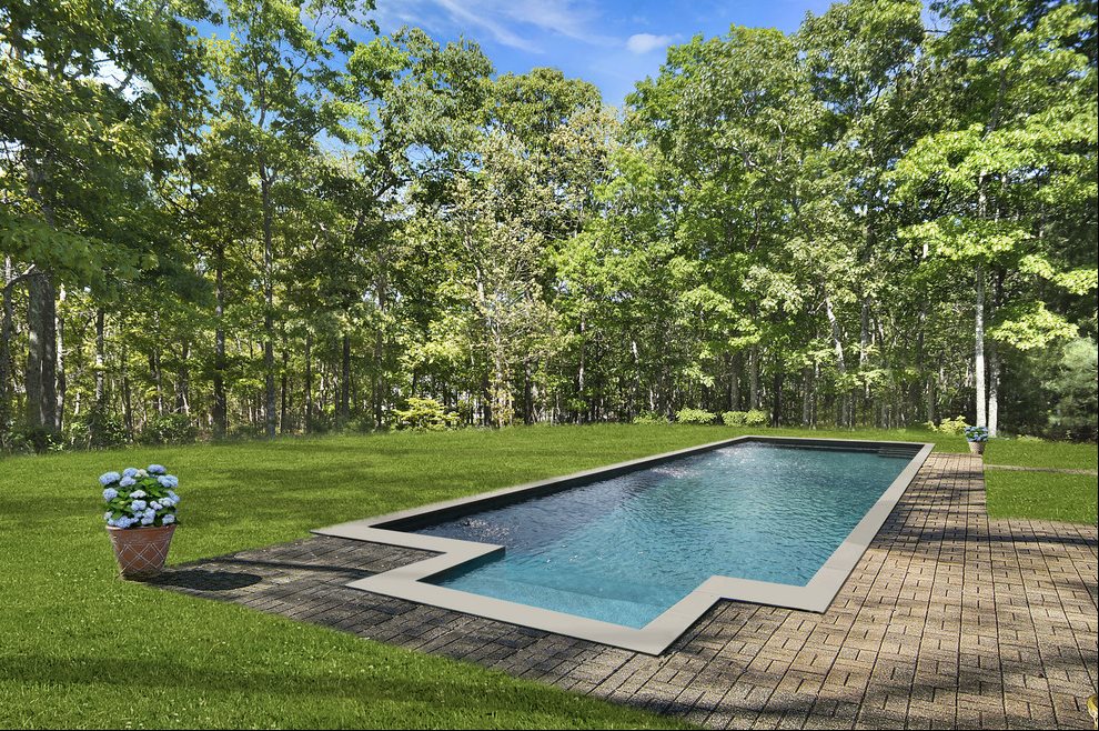 New York City Real Estate | View  | Pool in summer (rendering) | View 7