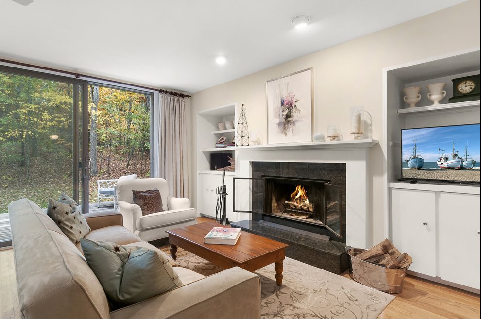 New York City Real Estate | View  | Living Room Fireplace | View 2