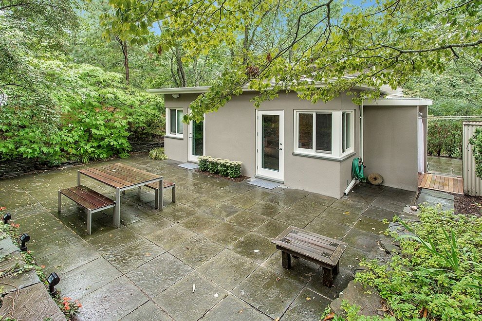 New York City Real Estate | View 12 Spring Lane | Water views from back patio | View 15