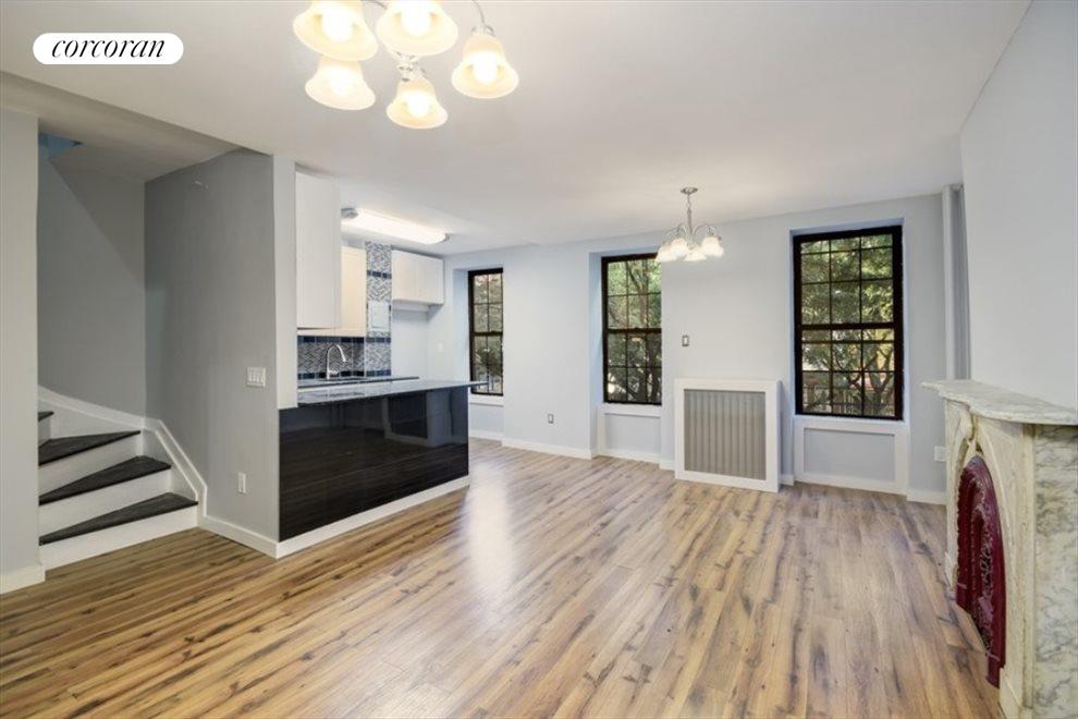 New York City Real Estate | View 379 Gates Avenue | Open and airy kitchen /living Room | View 11