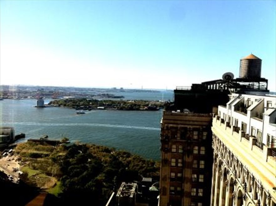 New York City Real Estate | View 20 West Street, 38E | South New York Harbor View | View 2
