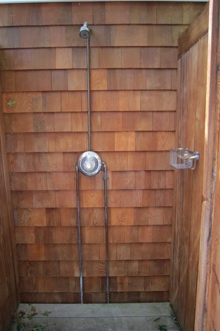 New York City Real Estate | View 24 Sherwood Lane | outdoor shower | View 15