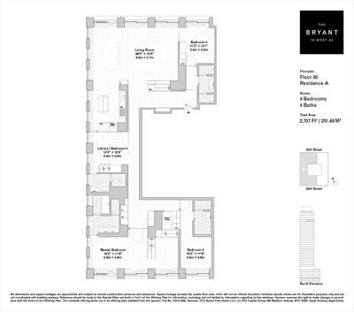 New York City Real Estate | View 16 West 40th Street, 30A | Floorplan | View 15
