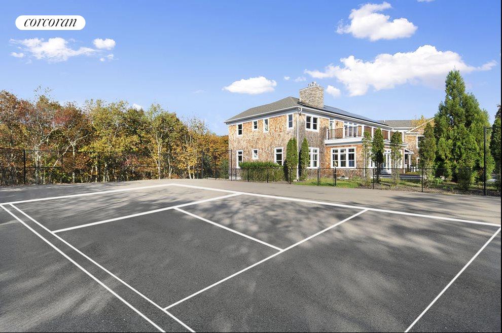 New York City Real Estate | View  | rear elevation and tennis court | View 12
