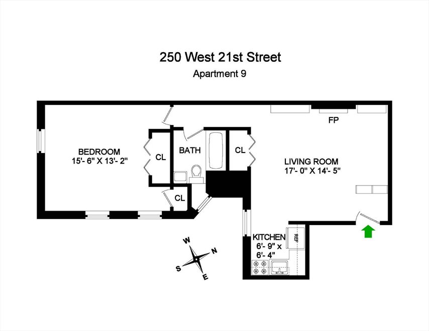 New York City Real Estate | View West 21st Street | 1 Bed, 1 Bath | View 1