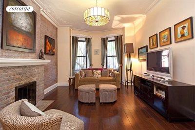 New York City Real Estate | View 344 8th Street, 1 | Wonderful prewar details & wood burning fireplace