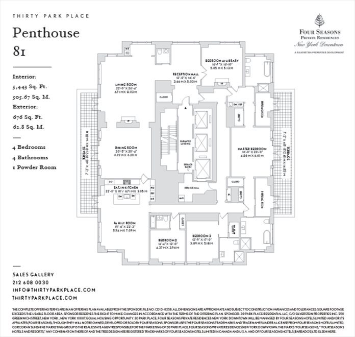 30 Park Place Apt Ph81 Tribeca Nyc Real Estate Corcoran