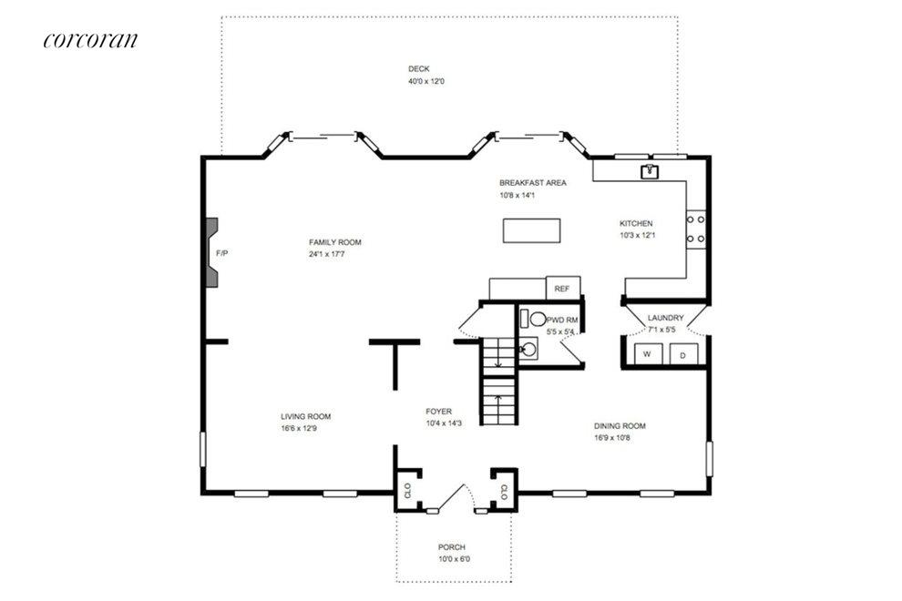 New York City Real Estate | View  | Downstairs Floorplan | View 23