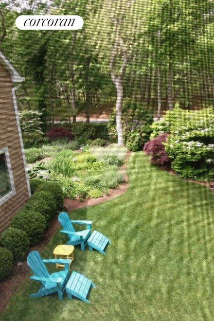 New York City Real Estate | View 36 Hampton Place | Garden with Lawn and Mature Landscaping | View 15