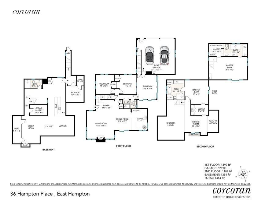 New York City Real Estate | View 36 Hampton Place | Floor Plan | View 25