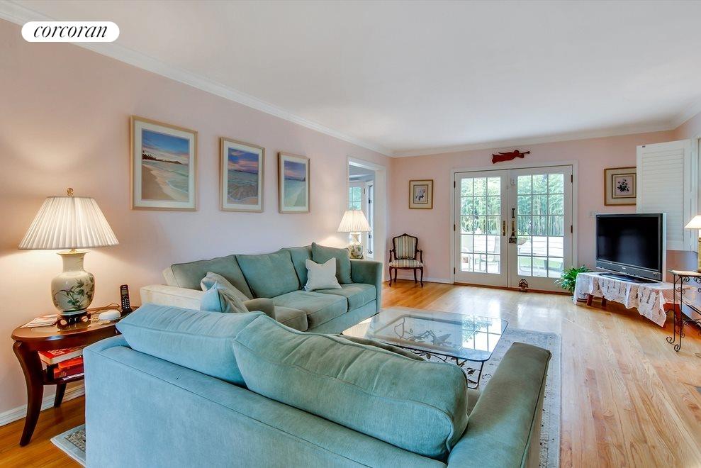 New York City Real Estate | View  | LIVING ROOM + FRENCH DOORS | View 4