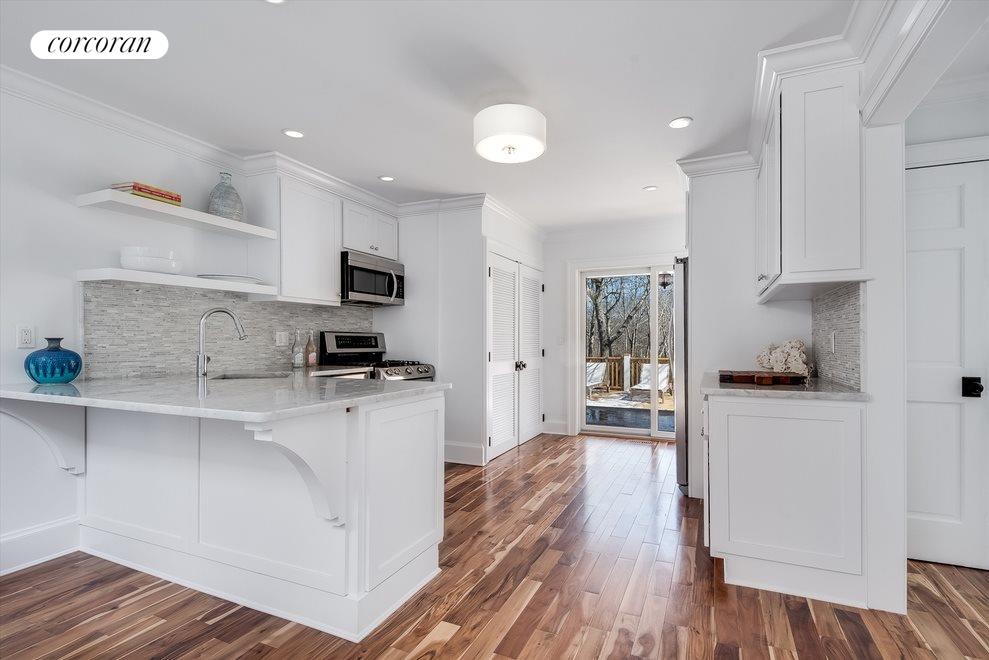 New York City Real Estate | View  | Kitchen with Sliders Leading out | View 4