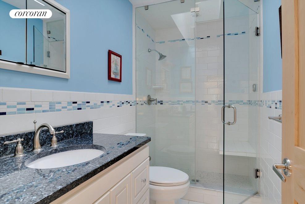 New York City Real Estate | View 23 Huckleberry Lane | Second bath features a steam shower | View 12