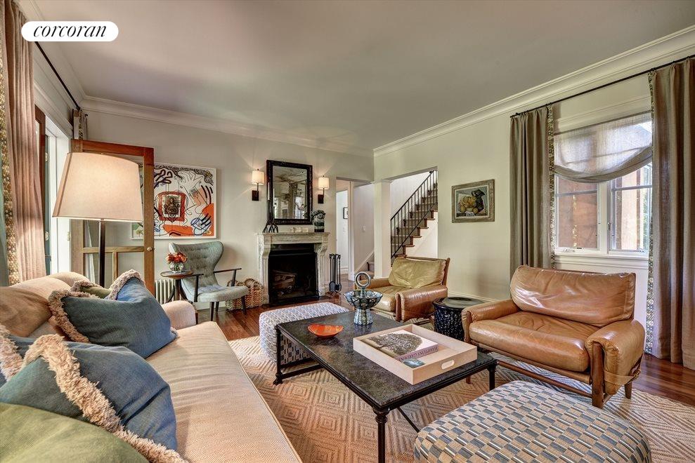New York City Real Estate | View  | Cozy living room with fireplace | View 5