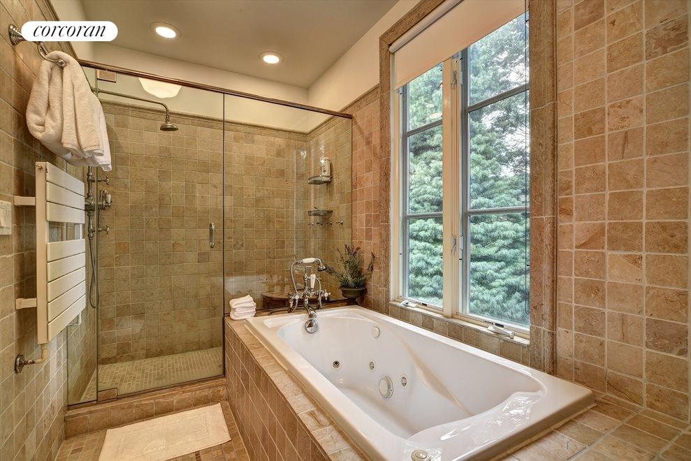 New York City Real Estate | View  | Master bath soaking tub and shower | View 12