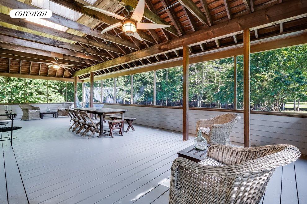 New York City Real Estate | View  | Screened Porch For Outdoor Dining & Relaxing | View 5